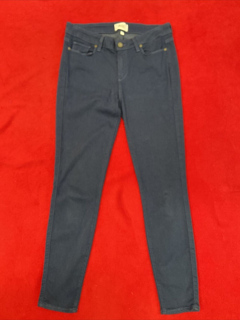 SKINNIES Paige Denim Blue Verdugo Ankle Cotton Blend Size 31 Inch Waist Skinny
